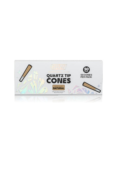 GRAV® - SHORT KINGS - 70MM QUARTZ TIP CONES - 50 CONES PER PACK | SINGLE (MSRP $each)