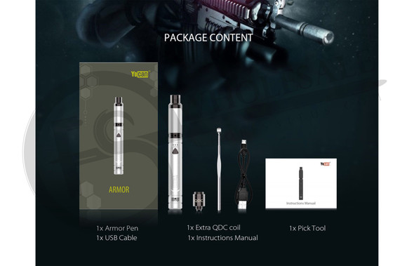 YOCAN ARMOR 380MAH PORTABLE WAX VAPORIZER PEN (MSRP $25.00)