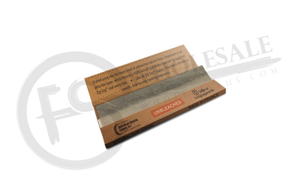 ZIG ZAG UNBLEACHED KING SLIM PAPERS - 32ct | DISPLAY OF 24 (MSRP: )