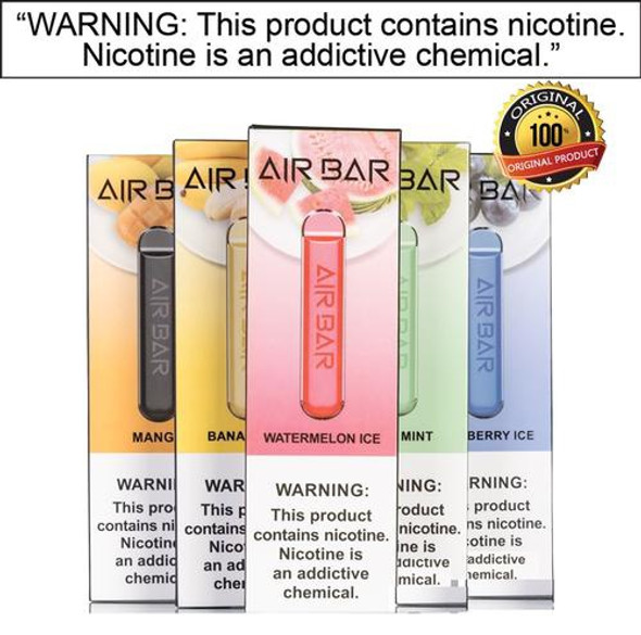 AIR BAR 1.8ML 500 PUFFS 380MAH DISPOSABLE DEVICE | DISPLAY OF 10 (MSRP $) AIR BAR 1.8ML 500 PUFFS 380MAH DISPOSABLE DEVICE | DISPLAY OF 10 (MSRP $)