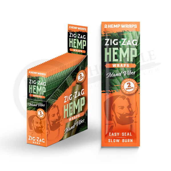 ZIG ZAG HEMP WRAPS 2PACK | DISPLAY OF 25 (MSRP $) - FS WHOLESALE