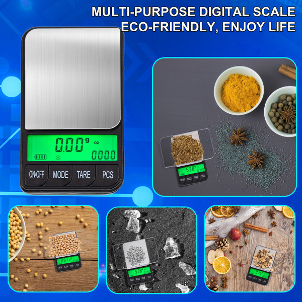Gram Scale 220g/ 0.01g, Digital Pocket Scale 100g Calibration Weight,Mini