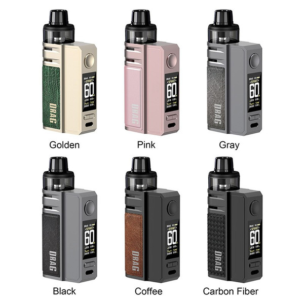 VOOPOO DRAG E60 2550mAh POD SUSTEM STARTER KIT with REFILLABLE 4.5ml PnP POD II (MSRP $49.99) - FS WHOLESALE VOOPOO DRAG E60 2550mAh POD SUSTEM STARTER KIT with REFILLABLE 4.5ml PnP POD II (MSRP $49.99) - FS WHOLESALE