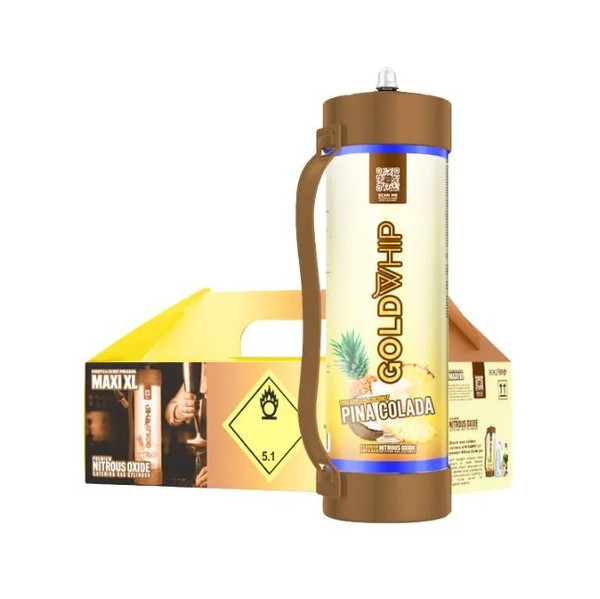 GOLD WHIP GOLD EDITION MAXI XL N2O 3KG / 4.42L TANK CHARGERS
