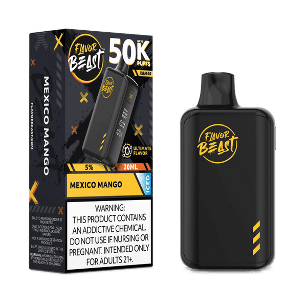 FLAVOR BEAST - XBM50 50K PUFFS DISPOSABLE DEVICE with LED SCREEN - TEXAS COMPLIANT SB2024 | DISPLAY OF 5 ( MSRP $29.99 Each) - FS WHOLESALE FLAVOR BEAST - XBM50 50K PUFFS DISPOSABLE DEVICE with LED SCREEN - TEXAS COMPLIANT SB2024 | DISPLAY OF 5 ( MSRP $29.99 Each) - FS WHOLESALE
