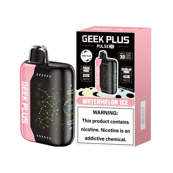 GEEK PLUS - PULSE X 40K PUFFS DISPOSABLE - TEXAS COMPLIANT SB2024 ...