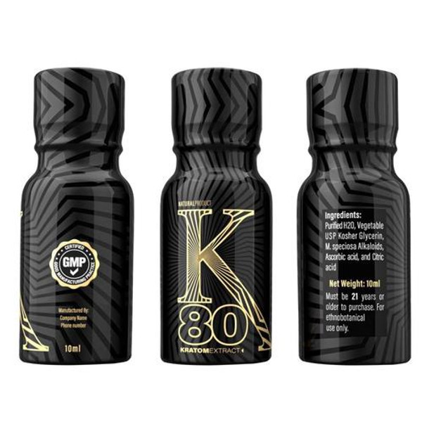 K80 Kratom Liquid Extract Shot 10ml Single Bottle Msrp 15 99 Each Fs Wholesale