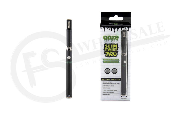 Ooze Slim Twist Pro 320mAh VV Pen Vaporizer Starter Kit, Vaporizers