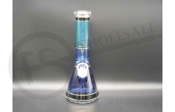 12" BLUE PHOENIX BEAKER WATER PIPE (12358) (MSRP $44)