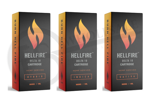 HELLFIRE - DELTA 10 CARTRIDGE 900MG | SINGLE (MSRP $)