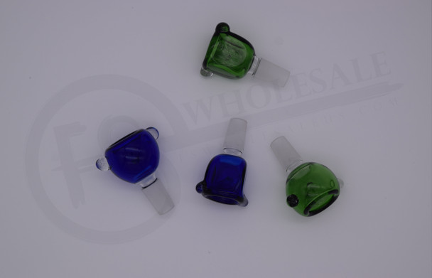 14mm MALE BOWL - CLEAR COLORS (10970) | ASSORTED COLORS (MSRP $6.00)