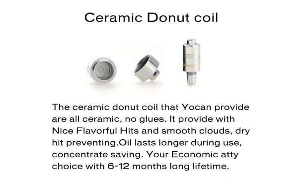 YOCAN EVOLVE CERAMIC DONUT COIL | DISPLAY OF 5 (MSRP $)