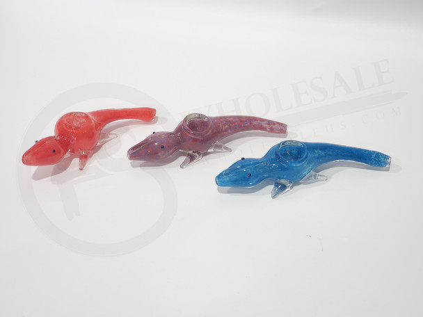 6" CROCODILE HADN PIPE (15579) | ASSORTED COLORS (MSRP $12.00)