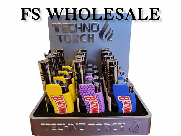 TECHNO TORCH LIGHTER - BACKWOODS (19011BW1) | DISPLAY OF 12 (MSRP $each)