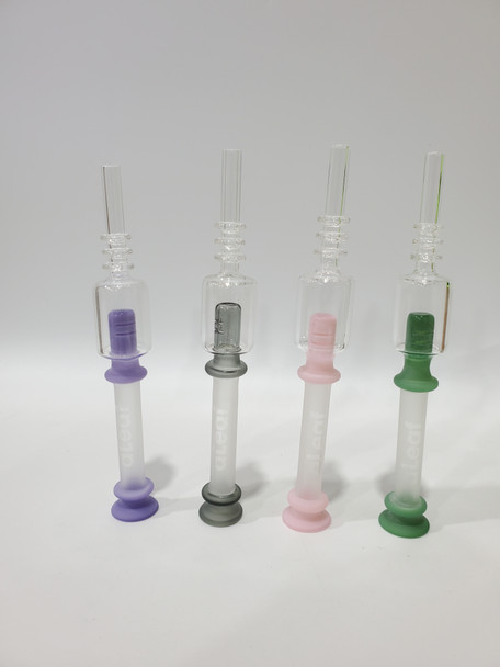 ALEAF - 6" SANDBLASTED PERC STRAW PURIFIER NECTOR COLLECTOR - ALNC5019 (16454) | ASSORTED COLORS (MSRP $)