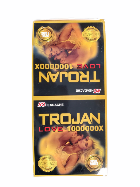 TROJAN LOVE - 1000000X BLACK (1 CAPSULE) | DISPLAY OF 24 (MSRP $)