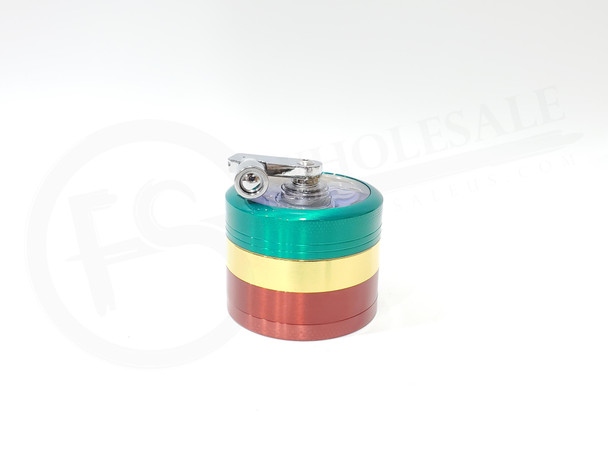 ZINC GRINDER 58mm 33mm 4 PART GRINDER (15448) | ASSORTED COLORS (MSRP $20.00)