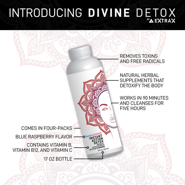 EXTRAX - DIVINE DETOX 17oz BOTTLE (MSRP $) - FS WHOLESALE