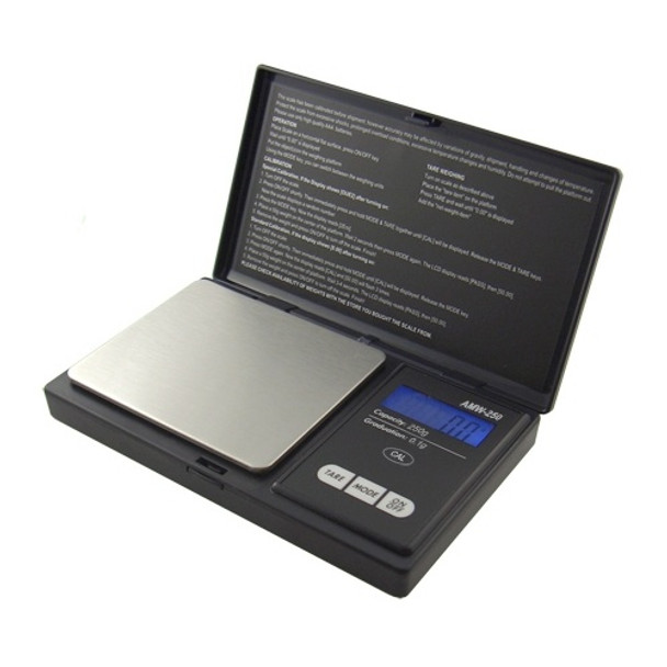AMERICAN WEIGH SCALES, AWS-250 - DIGITAL POCKET SCALE 250g x 0.1g