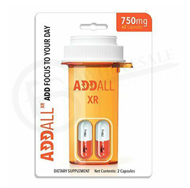 ADDALL XR - 2 CAPSULES 750MG | DISPLAY OF 12 (MSRP $each)