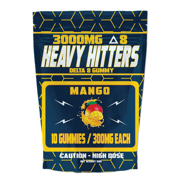 HEAVY HITTERS - DELTA 8 GUMMY 3000MG 10 GUMMIES |  SINGLE (MSRP $)