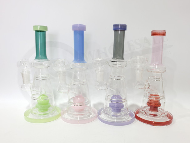 8" GLASS WATER PIPE (17616) | ASSORTED COLORS (MSRP $25.00)