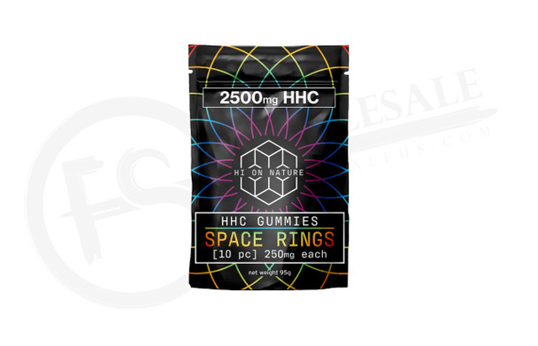 HI ON NATURE - SPACE RINGS HHC 2500mg GUMMIES 10PCS | SINGLE (MSRP $40.99)