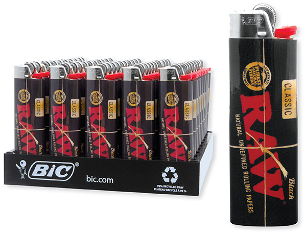 RAW® - BIC LIGHTERS  | DISPLAY OF 50 (MSRP $3.00each)