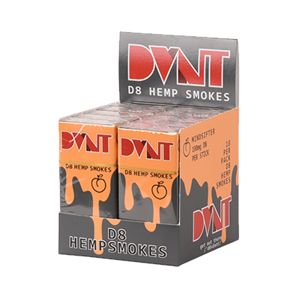 DVNT - DELTA 8 PRE-ROLLS BOX 10ct | DISPLAY OF 10 (MSRP $14.99each)