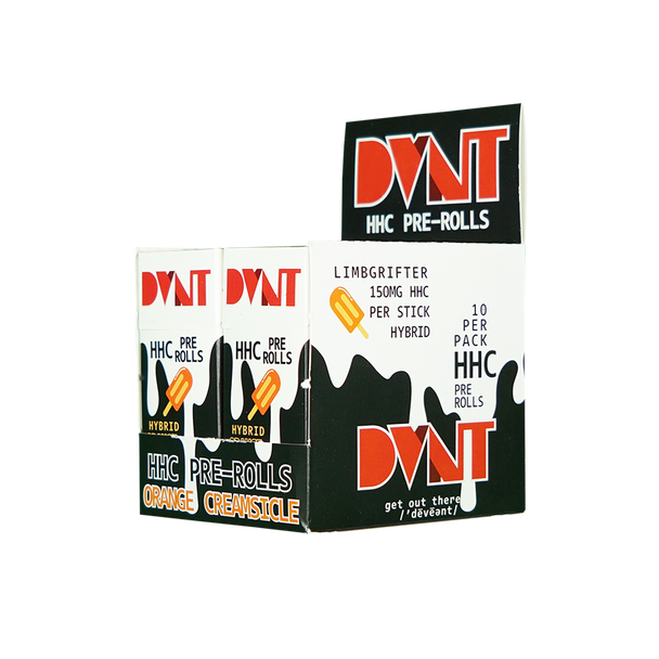 DVNT - HHC PRE-ROLLS BOX 10ct | DISPLAY OF 10 (MSRP $14.99each)