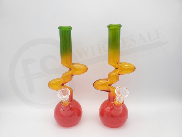 10" GLASS WATER PIPE (18870) | ASSORTED COLORS (MSRP $20.00)