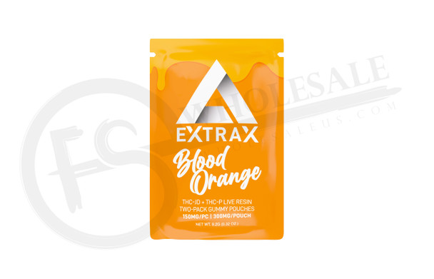 EXTRAX - LIGHT OUT GUMMIES THC-JD + THC-P + LIVE RESIN TWO PACK GUMMY POUCHES - 9000MG  | DISPLAY OF 30 (MSRP $7.99each)