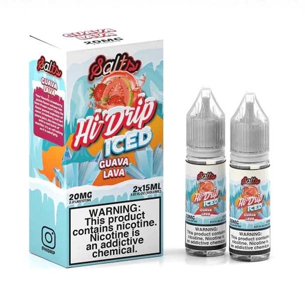 HI-DRIP - ICED SALTS NICOTINE E-LIQUID 30ml (2 x 15ml) (MSRP $20.00)