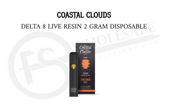 COASTAL CLOUDS - DELTA 8 LIVE RESIN DISPOSABLE 2G | SINGLE (MSRP $37.00each)
