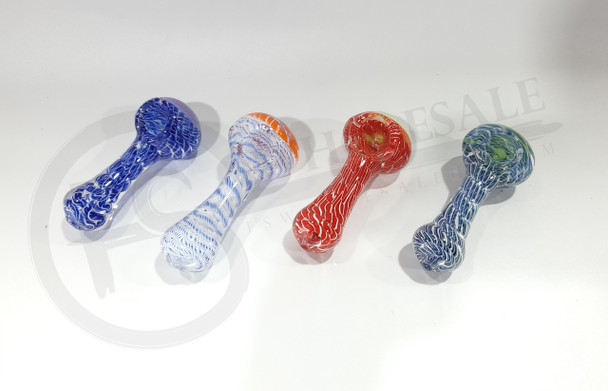 4" GLASS HAND PIPE (21941) | ASSORTED COLORS (MSRP $15.00)