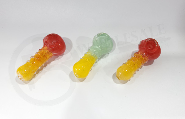 3" GLASS HAND PIPE (21959) | ASSORTED COLORS (MSRP $5.00)