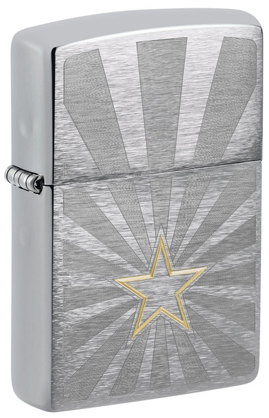 ZIPPO LIGHTER - STAR DESIGN - 48657 (MSRP $26.95)