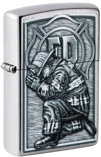 ZIPPO LIGHTER - FIREFIGHTER DESIGN - 49785 (MSRP $24.95)