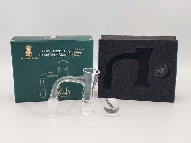 SPACE KING - FULLY FUSED LONG BARREL TERP SLURPER 14mm MALE BANGER (23595) | SINGLE (MSRP $26.00)