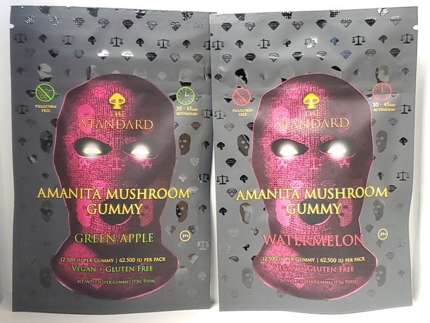 THE STANDARD AMANITA MUSHROOM GUMMY 12,500 IU PER GUMMY 5 PICESE 62,500 IU PER GUMMY | SINGLE (MSRP $)