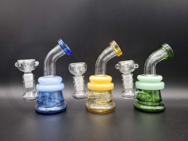 5" GLASS WATERPIPE (24061) | ASSORTED COLORS (MSRP $15.00)