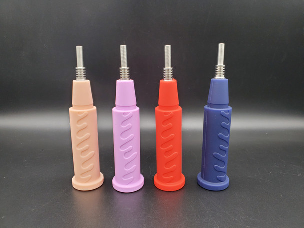 SILICONE DRIP BARREL with 10MM NAIL (24127) | ASSORTED COLORS (MSRP $10.00)