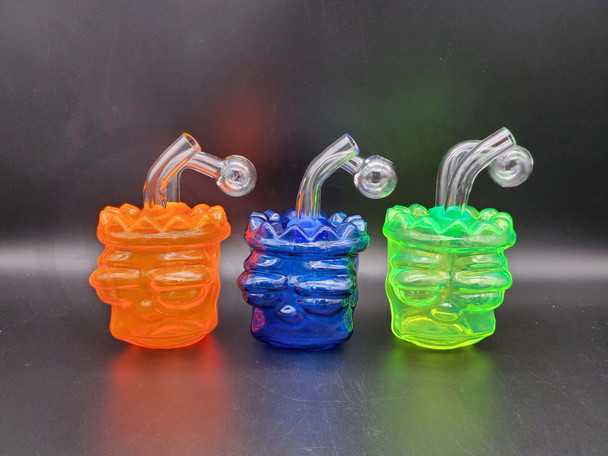 5" NEON GLASS OIL BURNER WATER PIPE (23942) | ASSORTED COLORS (MSRP $12.00)