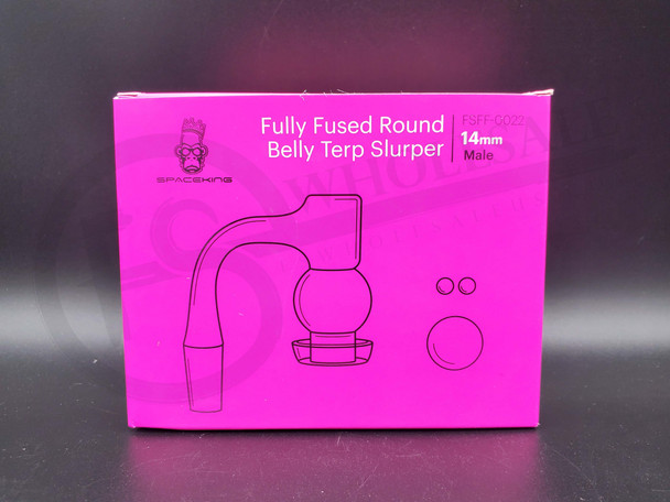 SPACE KING - FULLY FUSED ROUND BELLY TERP SLURPER 14MM MALE - FSFF-0022 (24251) | SINGLE (MSRP $)