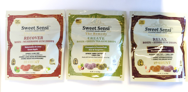 SWEET SENSI - THE REMEDY CBD GUM DROPS 10CT | SINGLE (MSRP $)