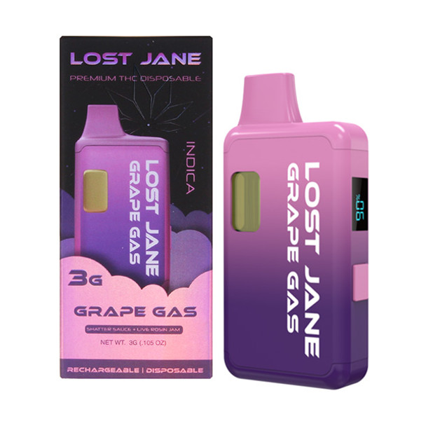 LOST JANE - SHATTER SAUCE + LIVE ROSIN JAM 3GRAM DISPOSABLE | SINGLE (MSRP $)