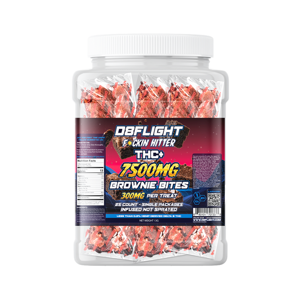 D8 FLIGHT - F*CKIN HITTER THC+ 7500MG TREATS each 300MG PER TREAT | DISPLAY OF 25 (MSRP $each)