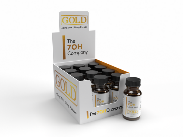 THE 7OH COMPANY - GOLD 40mg 7OH + 20mg PSEUDO LIQUID SHOT | SINGLE (MSRP $)