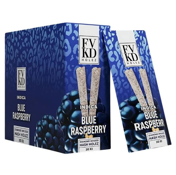 FVKD HOLEZ DIAMOND INFUSED HASH HOLEZ 2GM x 2CT PRE ROLLS JOINTS | DISPLAY OF 10 (MSRP $)