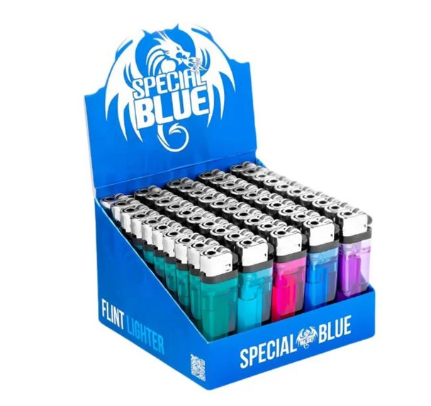 SPECIAL BLUE - TRAILBLAZER FLINT LIGHTER (FL LT169M) | DISPLAY OF 50 (MSRP $each)